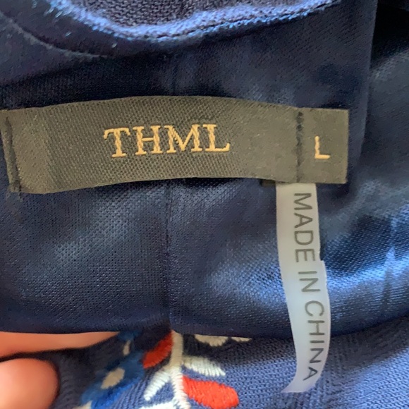 THML embroider print dress-L - Picture 4 of 4